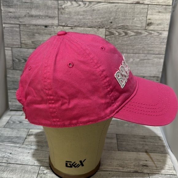 Brooklyn women’s pink distressed baseball hat - Picture 5 of 6